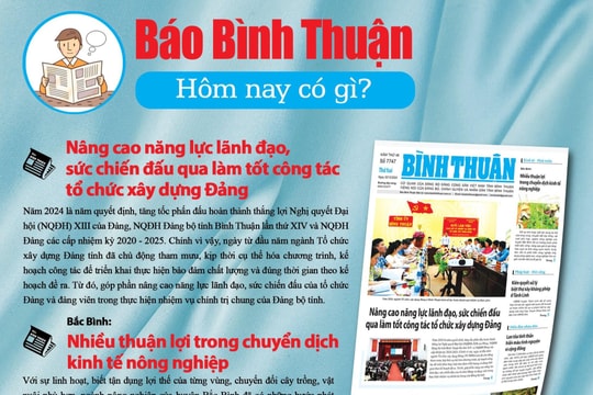 Kính mời độc giả đón đọc báo in Bình Thuận hôm nay (30/12)