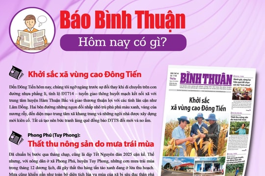 Kính mời độc giả đón đọc báo in Bình Thuận hôm nay (31/12)