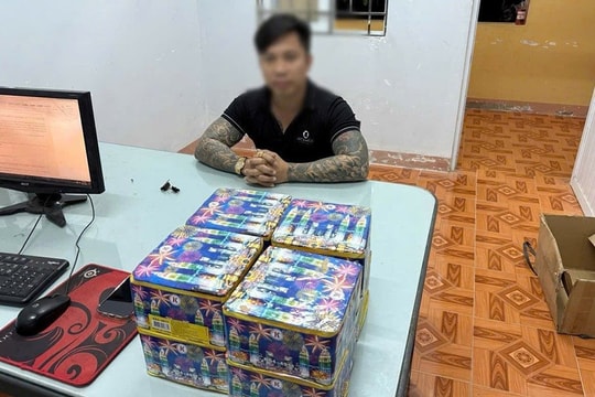 Mua 8 hộp pháo nổ để “chơi tết”, một đối tượng bị bắt quả tang