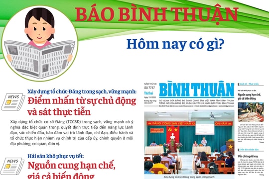 Kính mời độc giả đón đọc báo in Bình Thuận hôm nay (13/1)