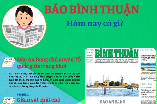 Kính mời độc giả đón đọc báo in Bình Thuận hôm nay (16/1)