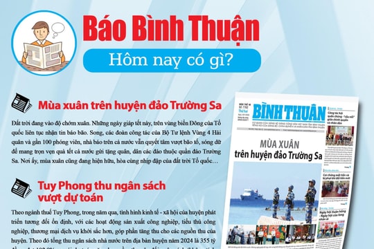 Kính mời độc giả đón đọc báo in Bình Thuận hôm nay (20/1)