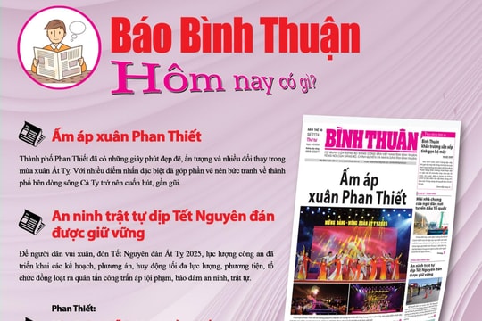 Kính mời độc giả đón đọc báo in Bình Thuận hôm nay (5/2)