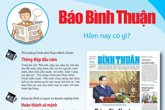 Kính mời độc giả đón đọc báo in Bình Thuận hôm nay (10/2)