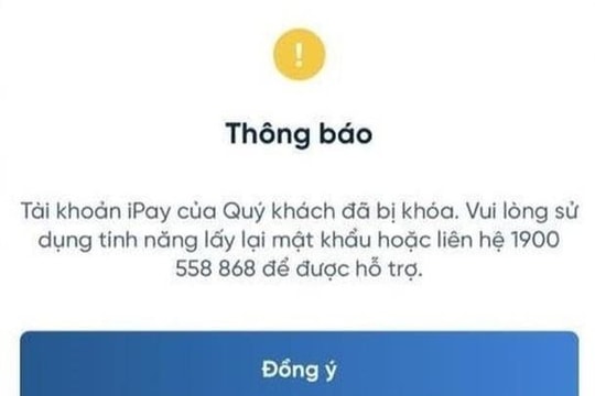 Cẩn trọng khi tài khoản ngân hàng “bỗng dưng” bị khóa