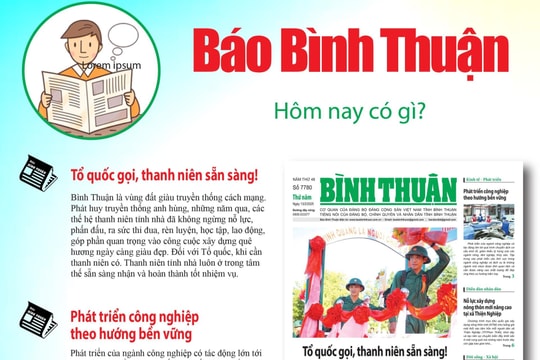 Kính mời độc giả đón đọc báo in Bình Thuận hôm nay (13/2)