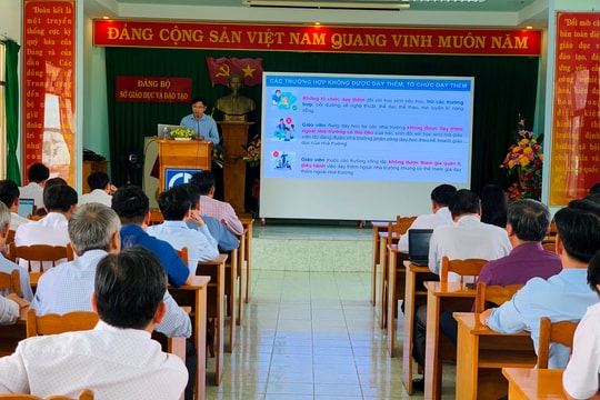 Thông tư 29 của Bộ GD&ĐT về dạy thêm, học thêm có hiệu lực: Chấn chỉnh và minh bạch hóa hoạt động dạy thêm, học thêm