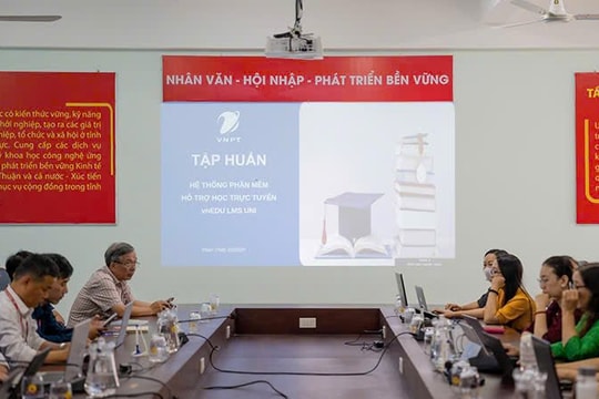 “Hệ thống phần mềm hỗ trợ học trực tuyến” phục vụ đào tạo từ xa