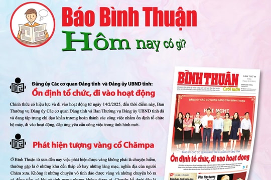 Kính mời độc giả đón đọc báo in Bình Thuận hôm nay (28/2)