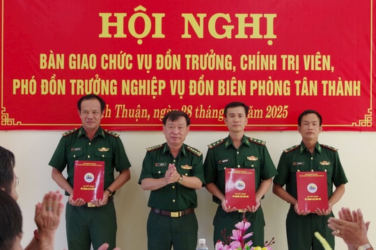 Đồn Biên phòng Tân Thành có Ban chỉ huy mới