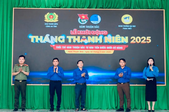 
 Hàm Thuận Bắc:
Nhiều hoạt động thiết thực khởi động “Tháng Thanh niên” năm 2025