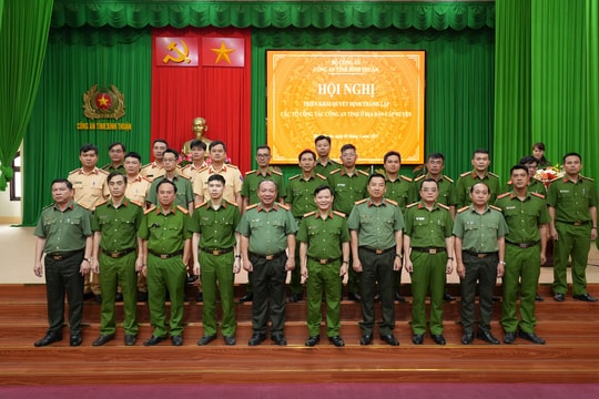 Công an Bình Thuận thành lập 9 Tổ công tác phụ trách địa bàn cấp huyện