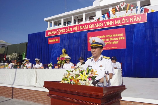 Lấy nhiệm vụ bảo vệ chủ quyền biển đảo Tổ quốc làm mục tiêu huấn luyện