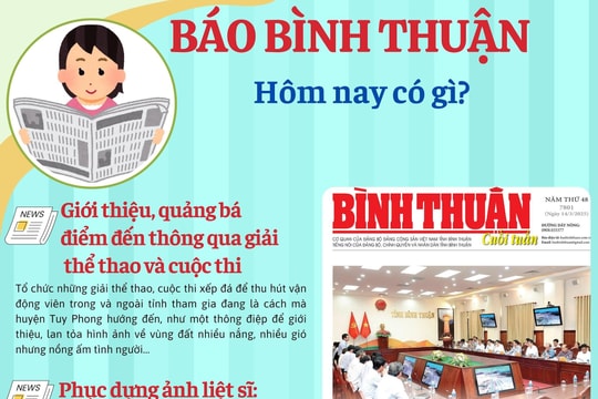 Kính mời độc giả đón đọc báo in Bình Thuận hôm nay (14/3)