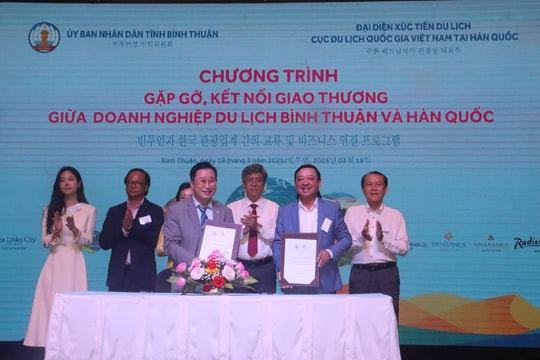 Gặp gỡ, kết nối giao thương giữa doanh nghiệp du lịch Bình Thuận và Hàn Quốc