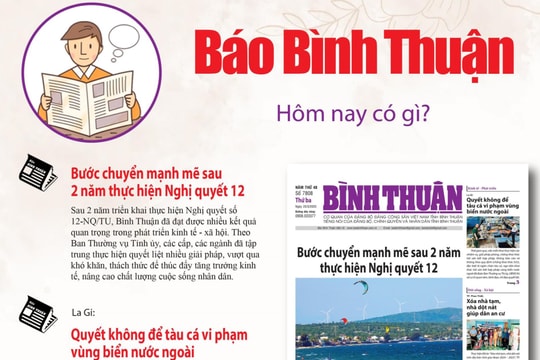 Kính mời độc giả đón đọc báo in Bình Thuận hôm nay (25/3)