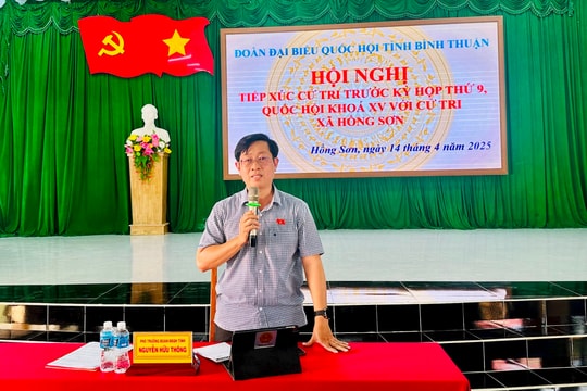 Cử tri xã Hồng Sơn (Hàm Thuận Bắc): Kiến nghị giải quyết dứt điểm tồn đọng cho nhân dân khi sáp nhập