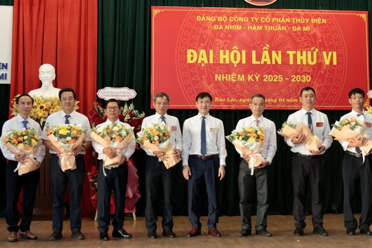 Đại hội Đảng bộ Công ty cổ phần Thủy điện Đa Nhim - Hàm Thuận - Đa Mi lần thứ vi, nhiệm kỳ 2025-2030: Dân chủ - kỷ cương - đoàn kết - đổi mới - phát triển
