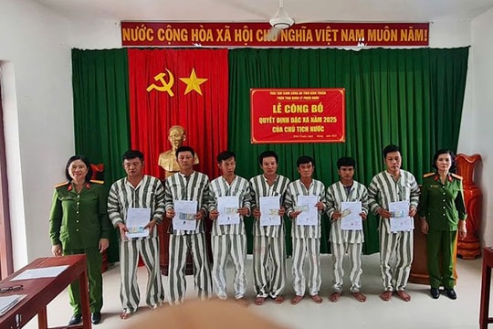 Bình Thuận có 376 phạm nhân được đặc xá dịp 30/4