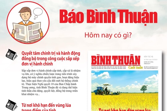 Kính mời độc giả đón đọc báo in Bình Thuận hôm nay (2/5)