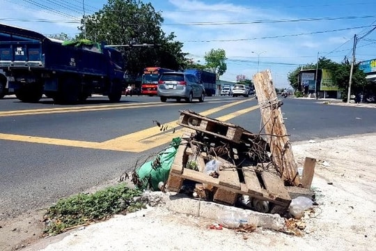 Hình ảnh phản cảm trên đường Trường Chinh