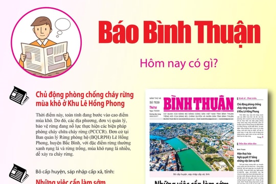 Kính mời độc giả đón đọc báo in Bình Thuận hôm nay (7/5)