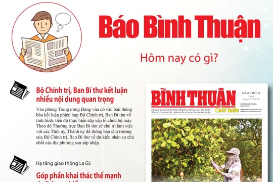 Kính mời độc giả đón đọc báo in Bình Thuận hôm nay (9/5)