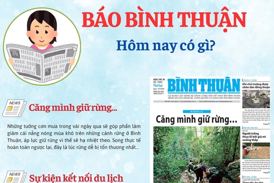 Kính mời độc giả đón đọc báo in Bình Thuận hôm nay (12/5)