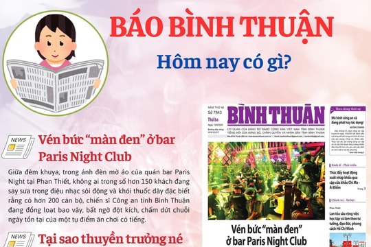 Kính mời độc giả đón đọc báo in Bình Thuận hôm nay (13/5)