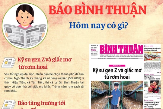 Kính mời độc giả đón đọc báo in Bình Thuận hôm nay (14/5)