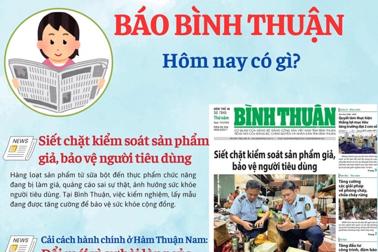 Kính mời độc giả đón đọc báo in Bình Thuận hôm nay (15/5)