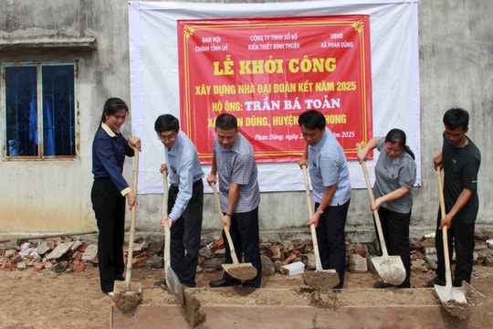 Khởi công xây dựng nhà "Đại đoàn kết" cho hộ khó khăn tại xã Phan Dũng