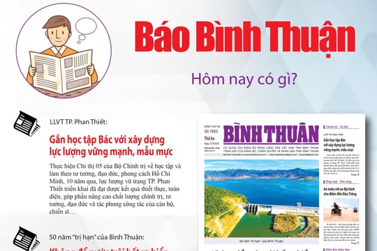 Kính mời độc giả đón đọc báo in Bình Thuận hôm nay (27/5)
