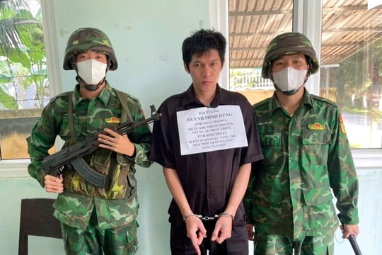 Biên phòng Mũi Né bắt quả tang đối tượng tàng trữ ma tuý