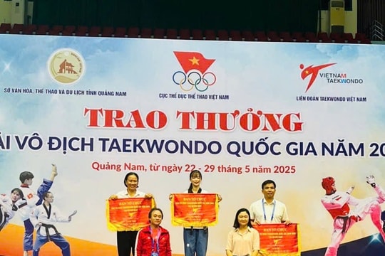 
Bình Thuận xếp thứ 3 nội dung quyền Teakwondo toàn quốc năm 2025