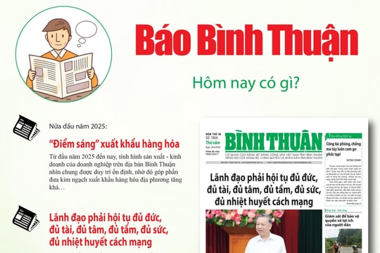 Kính mời độc giả đón đọc báo in Bình Thuận hôm nay (29/5)