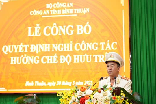 Đại tá Đinh Kim Lập, Phó Giám đốc Công an tỉnh nghỉ hưu 