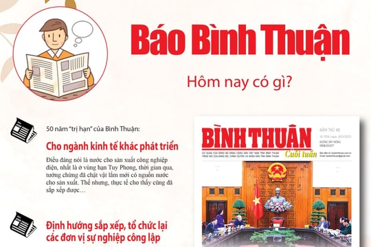 Kính mời độc giả đón đọc báo in Bình Thuận hôm nay (30/5)