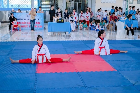 
300 võ sinh dự giải Taekwondo – Cúp Trường Lê Lợi 2025