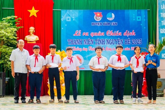 Hàm Tân: Khởi động chiến dịch tình nguyện hè năm 2025