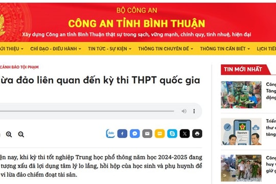 Cảnh báo thủ đoạn lừa đảo mùa thi: Học sinh và phụ huynh cần tỉnh táo