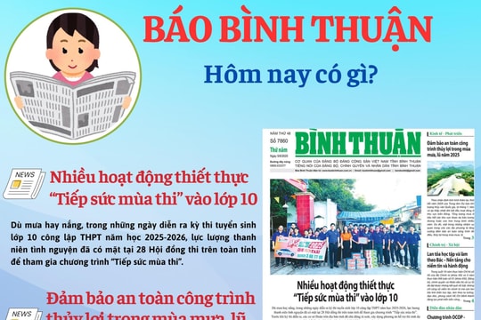 Kính mời độc giả đón đọc báo in Bình Thuận hôm nay (5/6)