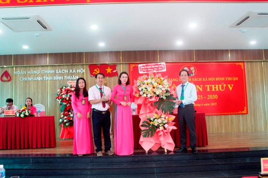 Đại hội Đảng bộ Ngân hàng Chính sách xã hội Bình Thuận lần thứ V, nhiệm kỳ 2025 - 2030
