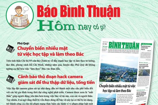 Kính mời độc giả đón đọc báo in Bình Thuận hôm nay (12/6)