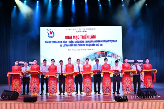Khai mạc Triển lãm thành tựu báo chí Bình Thuận chào mừng 100 năm Ngày Báo chí cách mạng Việt Nam