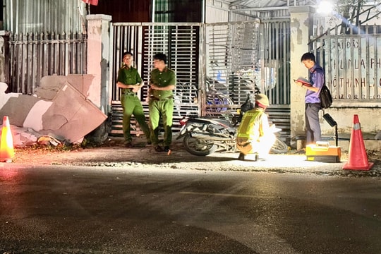 Điều tra vụ người đàn ông đi xe máy tử vong ở Hàm Thắng