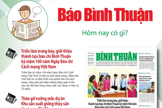 Kính mời độc giả đón đọc báo in Bình Thuận hôm nay (19/6)