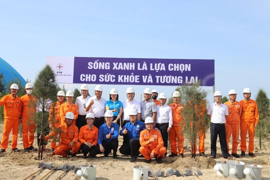 
Nhà máy nhiệt điện Vĩnh Tân 4:
 Ra quân trồng cây xanh hưởng ứng Tháng Hành động vì môi trường năm 2025
