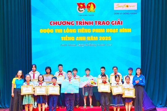 Trao giải cuộc thi “Lồng tiếng phim hoạt hình tiếng Anh năm 2025”