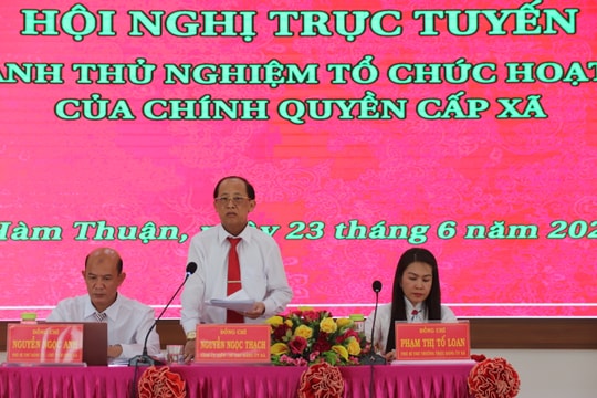 Không khí làm việc cởi mở, hoạt động thông suốt ngay ngày đầu tại xã Hàm Thuận